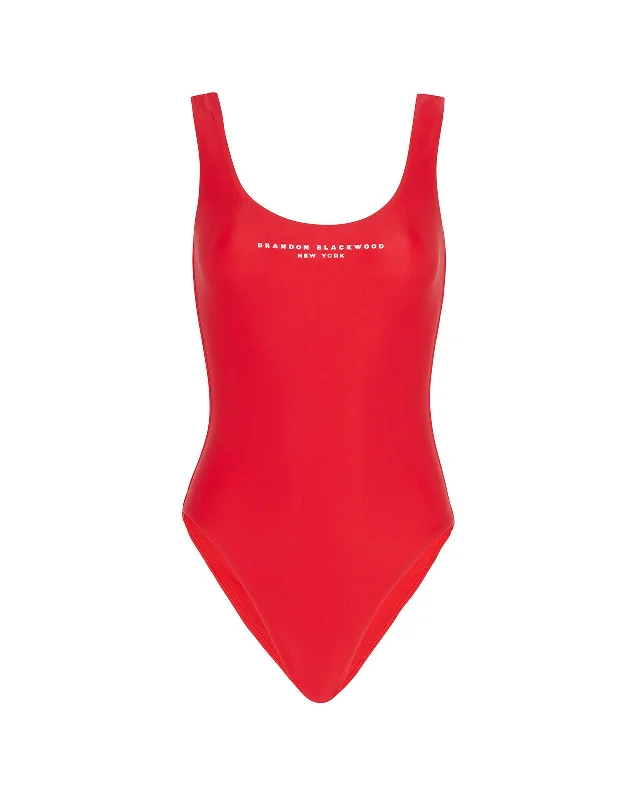 Logo One-Piece Swimsuit