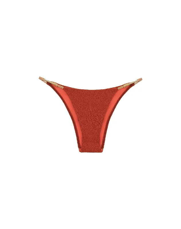 Rash - guard women swimwear for sun protection during water sportsFirenze Mandy Detail Bottom - Redwood