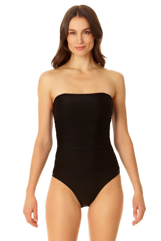 Coppersuit - Women's Tummy Control Bandeau One Piece Swimsuit