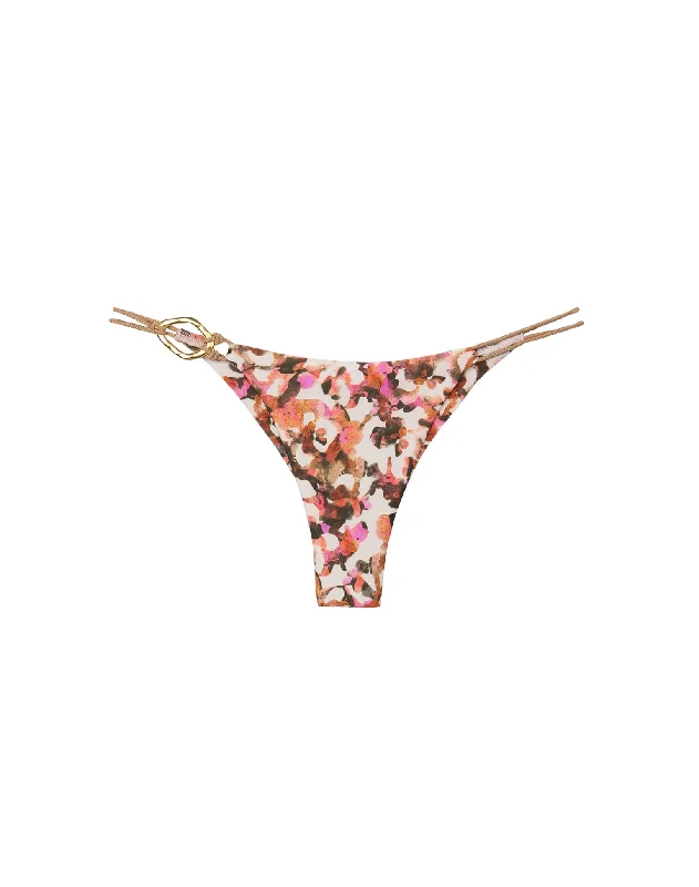 Metallic women swimwear with a shiny finish for a glamorous poolside lookAdalia Detail Bottom - Naia