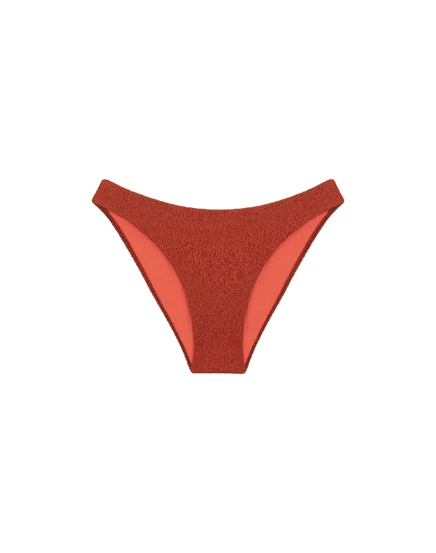 Monokini women swimwear with a unique one - piece - meets - bikini designFirenze Basic Bottom - Redwood