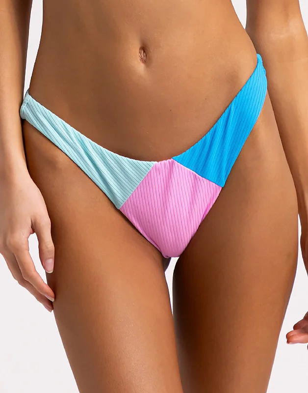 Lace - trimmed women swimwear for an elegant and romantic touchSydney Tango Bottom - Pink/Frozen/Blue