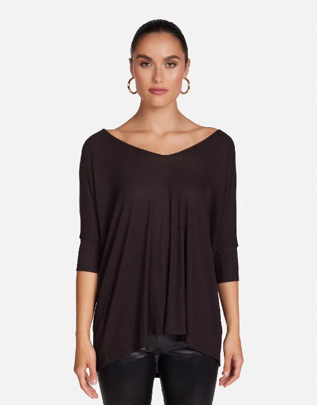 Lightweight Women Long Sleeve Top for Spring and AutumnDylan Espresso