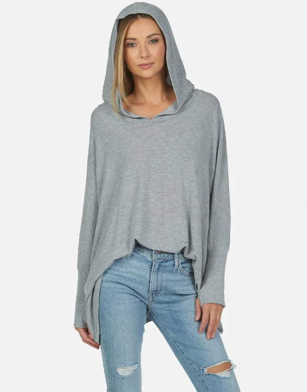 Button - Down Women Long Sleeve Top for a Classic StyleDash Oversized Hoodie Heather Grey