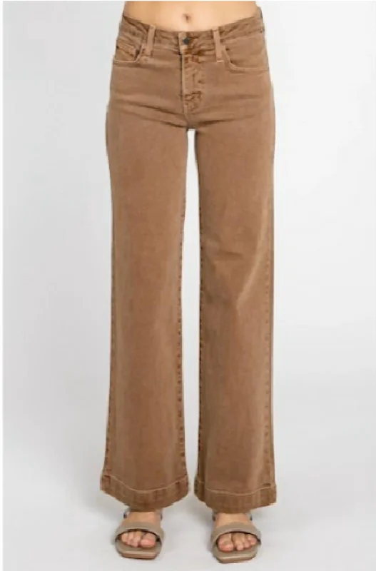 Vintage Wash Pant In Caramel