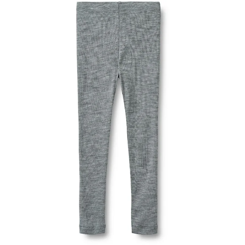 Wheat Melange Grey Wool Leggings Agi