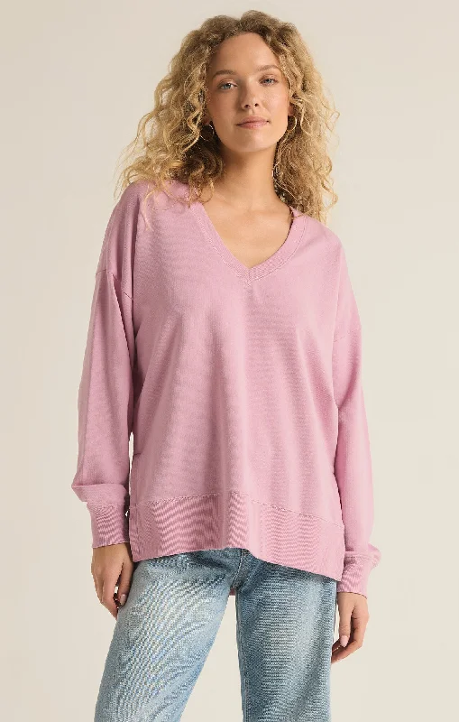 Open - Front Women Sweater for Easy LayeringZ Supply Modern V-Neck Weekender