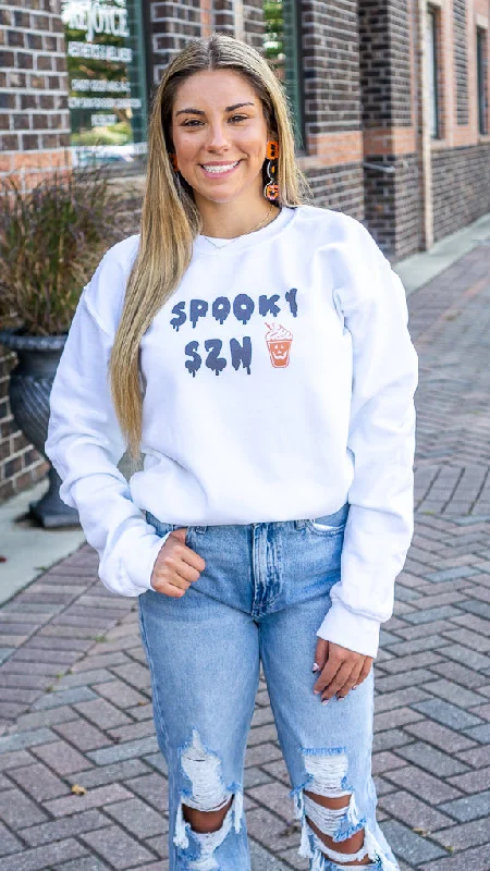 Sequin - Embellished Women Sweater for Special OccasionsSpooky Szn PSL Sweatshirt