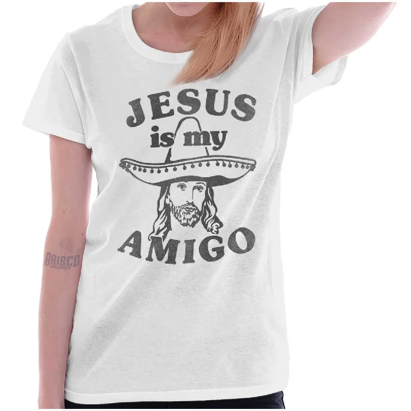 Sleeveless Women T Shirt for Summer ComfortAmigo Jesus Ladies T Shirt