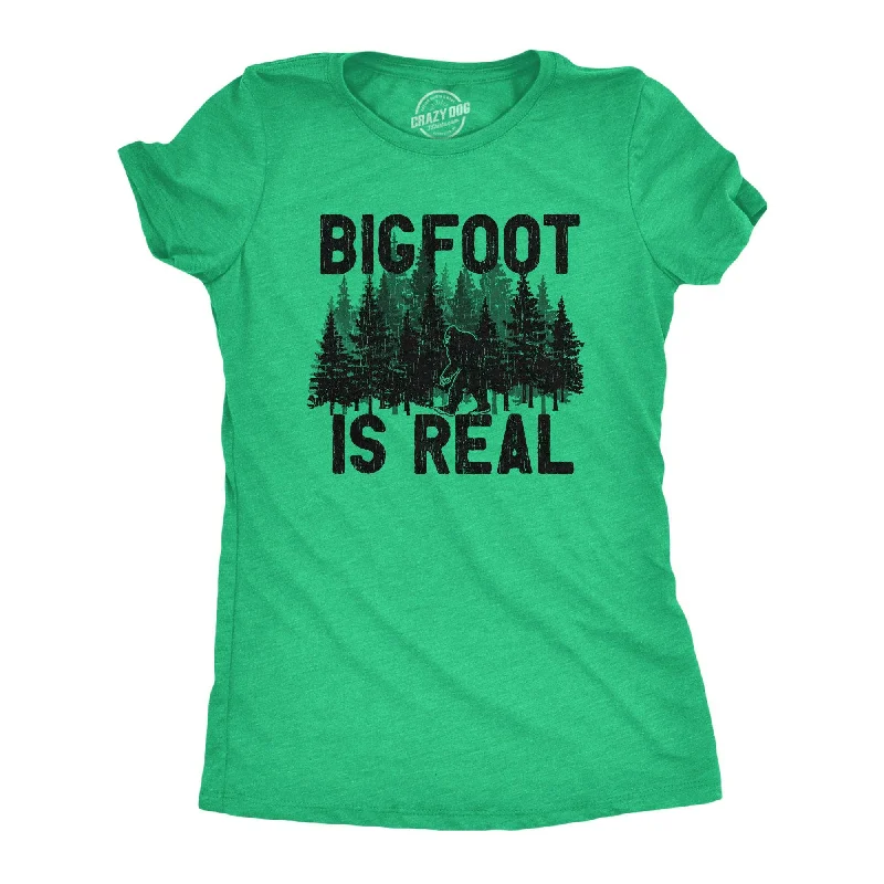 Plus Size Women T Shirt for a Comfortable and Flattering FitBigfoot Is Real Women's T Shirt