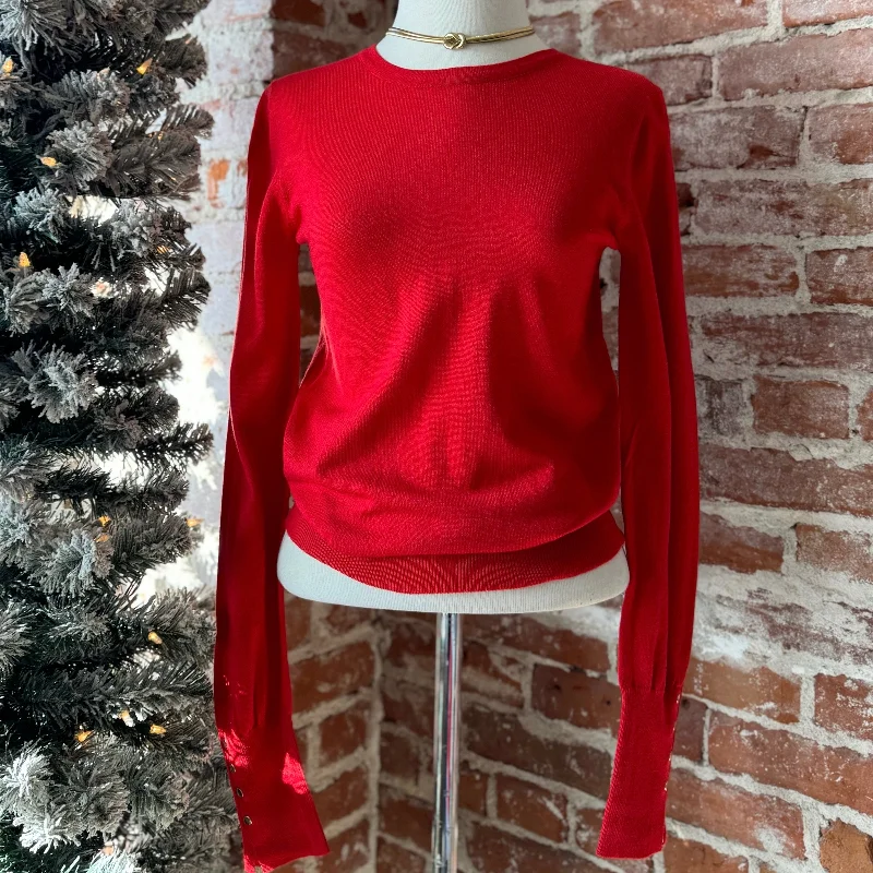 Hooded Women Sweater for Added Comfort and StyleChoose Wisely Round Neck Sweater Red