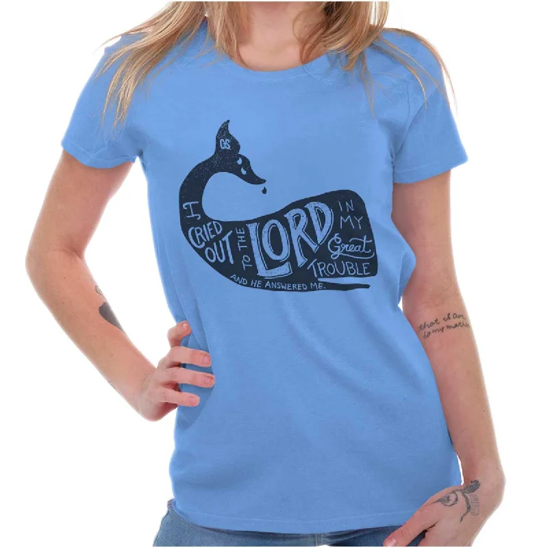 Organic Cotton Women T Shirt for Eco - Conscious WearersJesus Whale Ladies T Shirt