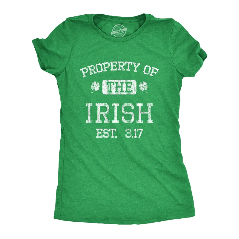 V - Neck Women T Shirt to Enhance the NecklineProperty Of The Irish Women's T Shirt