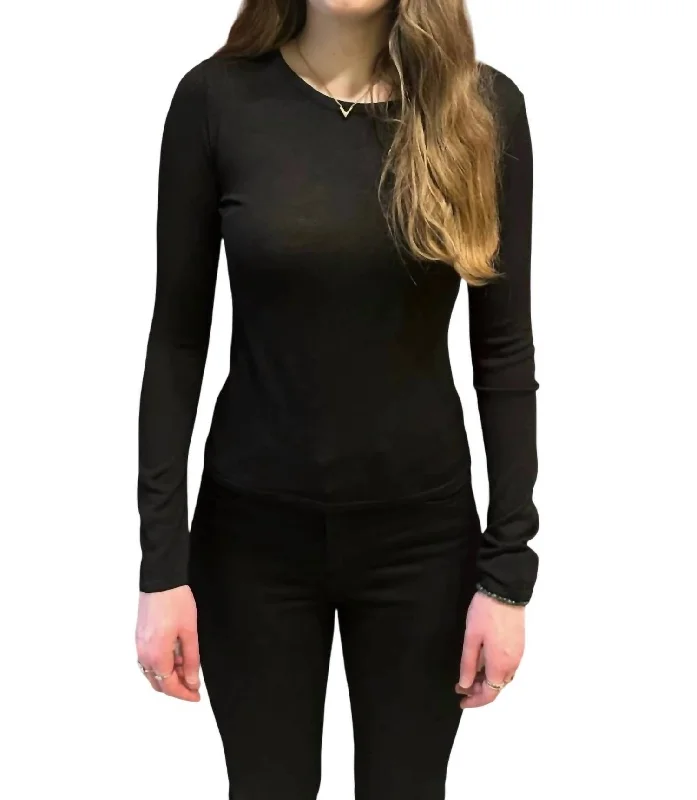 Mock - Neck Women Sweater for a Modern TwistRuth Sweater In Black