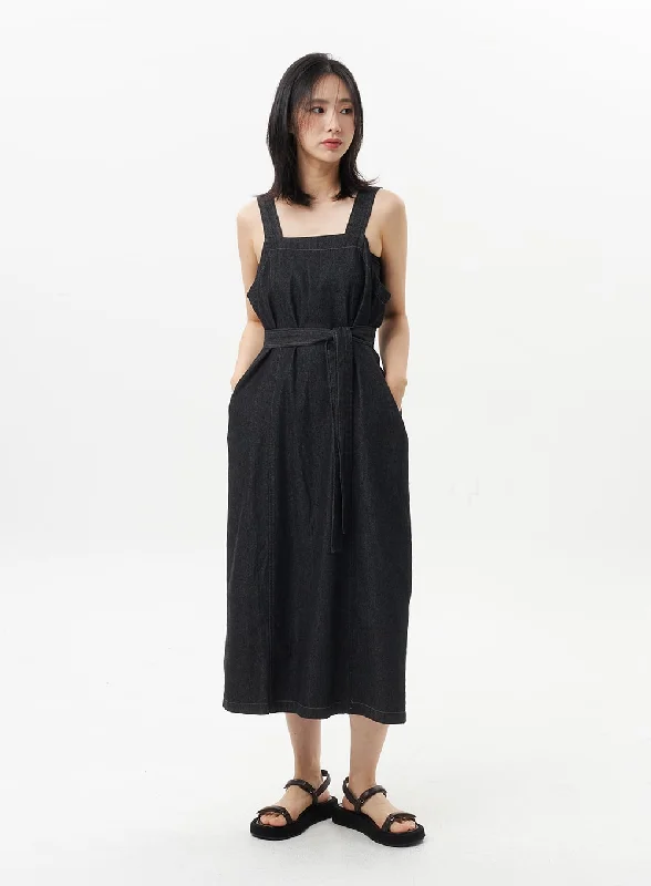 Backless Women Dress for a Sexy and Alluring Look at Evening EventsDenim Maxi Dress OL312