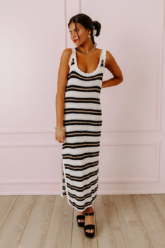 Backless Women Dress for a Sexy and Alluring Look at Evening EventsSunkissed Shores Knit Midi