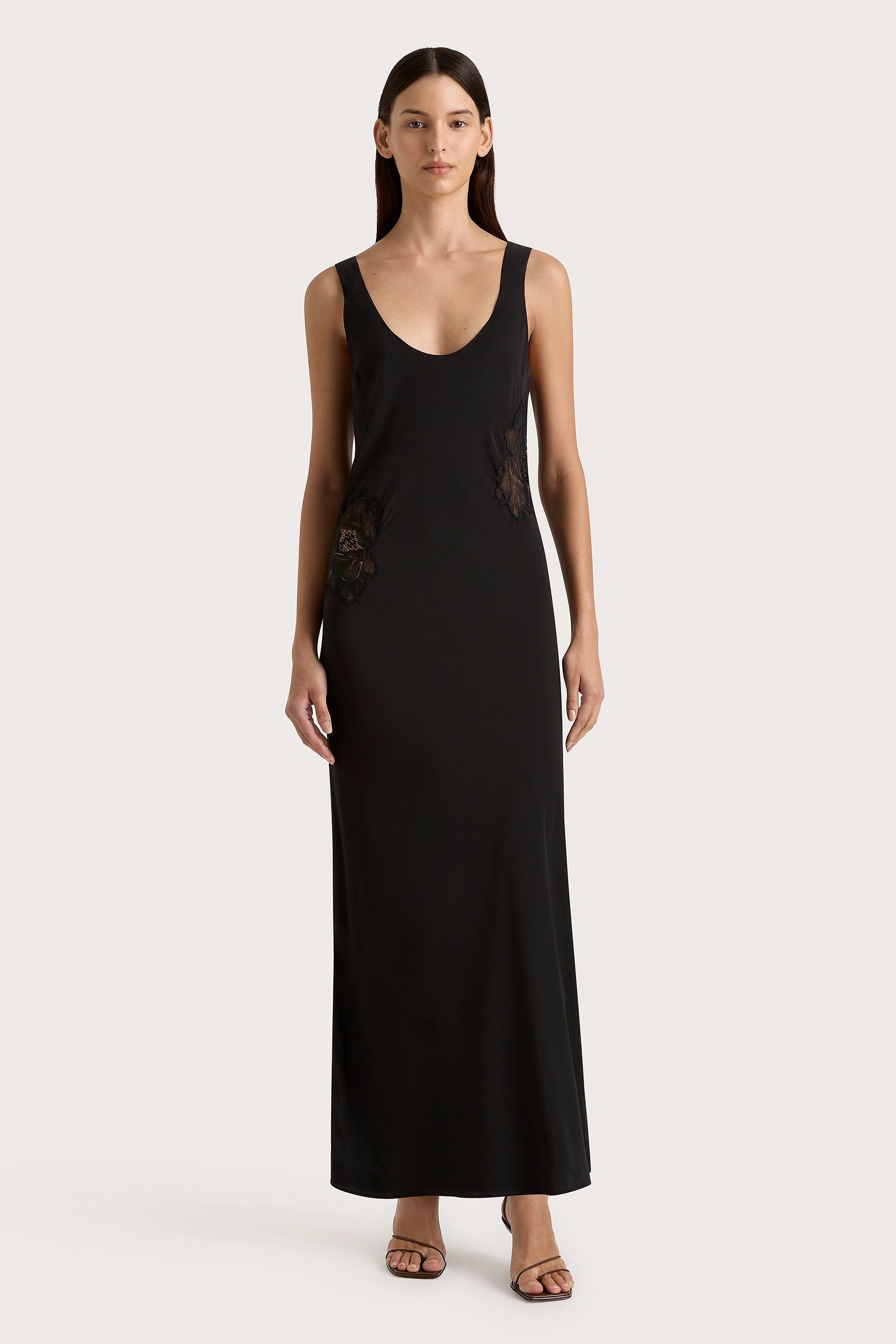 Mermaid - Style Women Dress with a Fitted Silhouette for Special OccasionsBiarritz Tank Maxi Dress Black