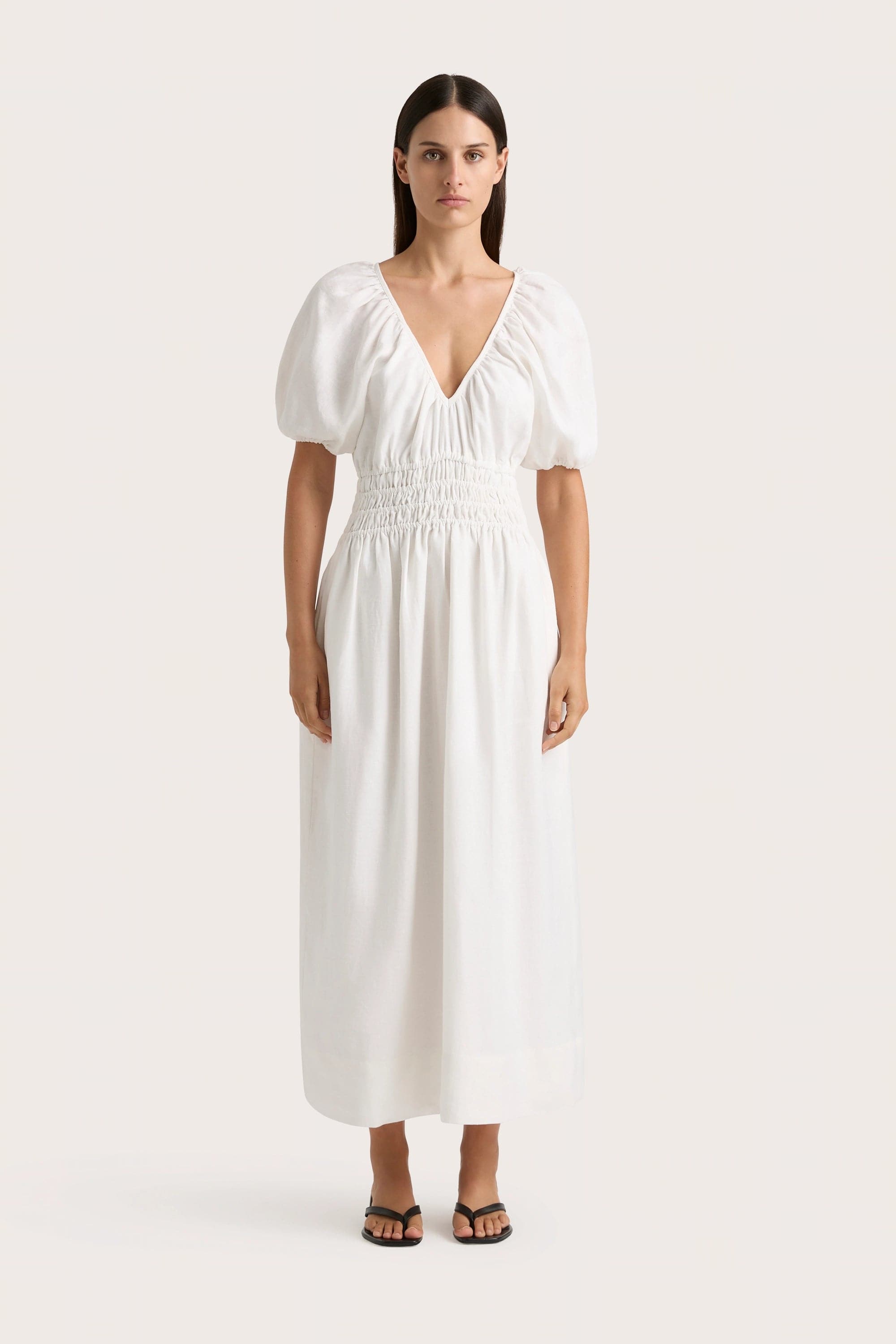 Off - the - Shoulder Women Dress for a Romantic and Feminine LookGeriba Maxi Dress White