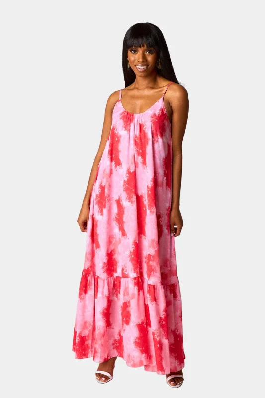 Empire Waist Women Dress to Accentuate the Bust and Conceal the WaistKatey Scooped Neck Maxi Dress - Sunset