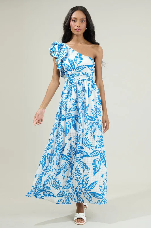 Sheath Women Dress with a Tailored Fit for a Professional LookPolly Floral Ruffle Maxi Dress