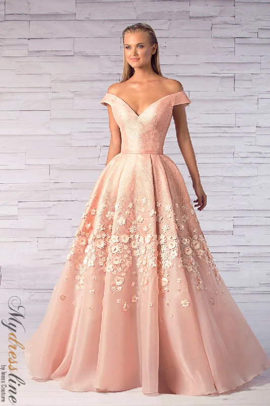 Ball Gown Women Dress with a Full Skirt for a Princess - like LookSara Badr 26350