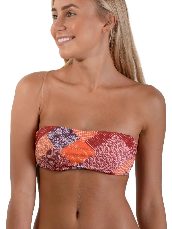 Neon - colored women swimwear to stand out on the beachChantik Bandeau Bikini Top