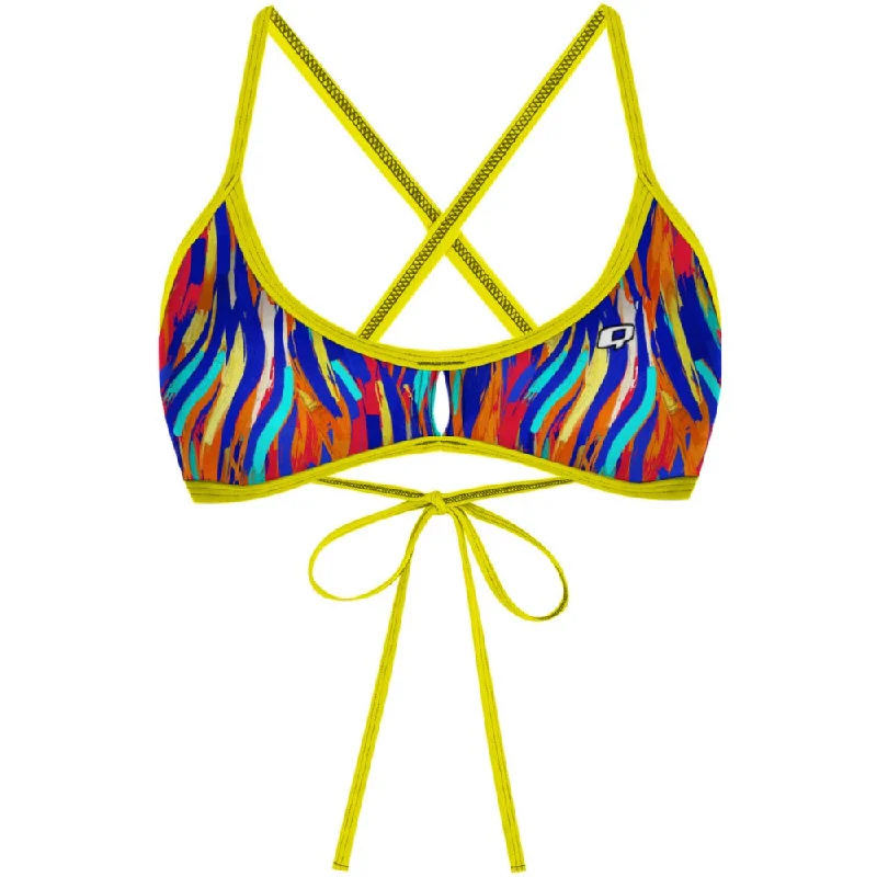 Push - up women swimwear to enhance the bust for a more confident beach lookCozumel  Demi Tieback Bikini Top