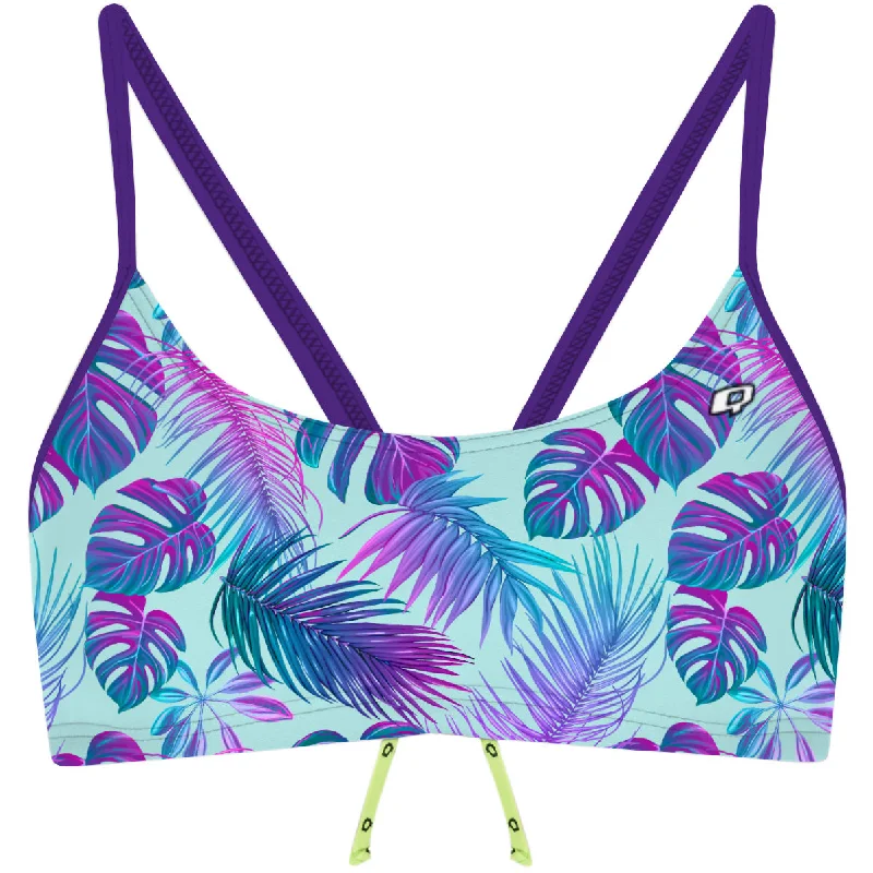 Printed floral women swimwear for a feminine and colorful beach vibeKatrina - Bandeau Bikini Top